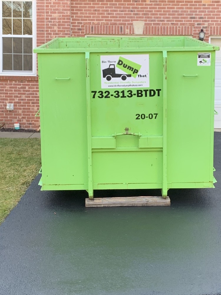 A 20 yard dumpster in Mercer county